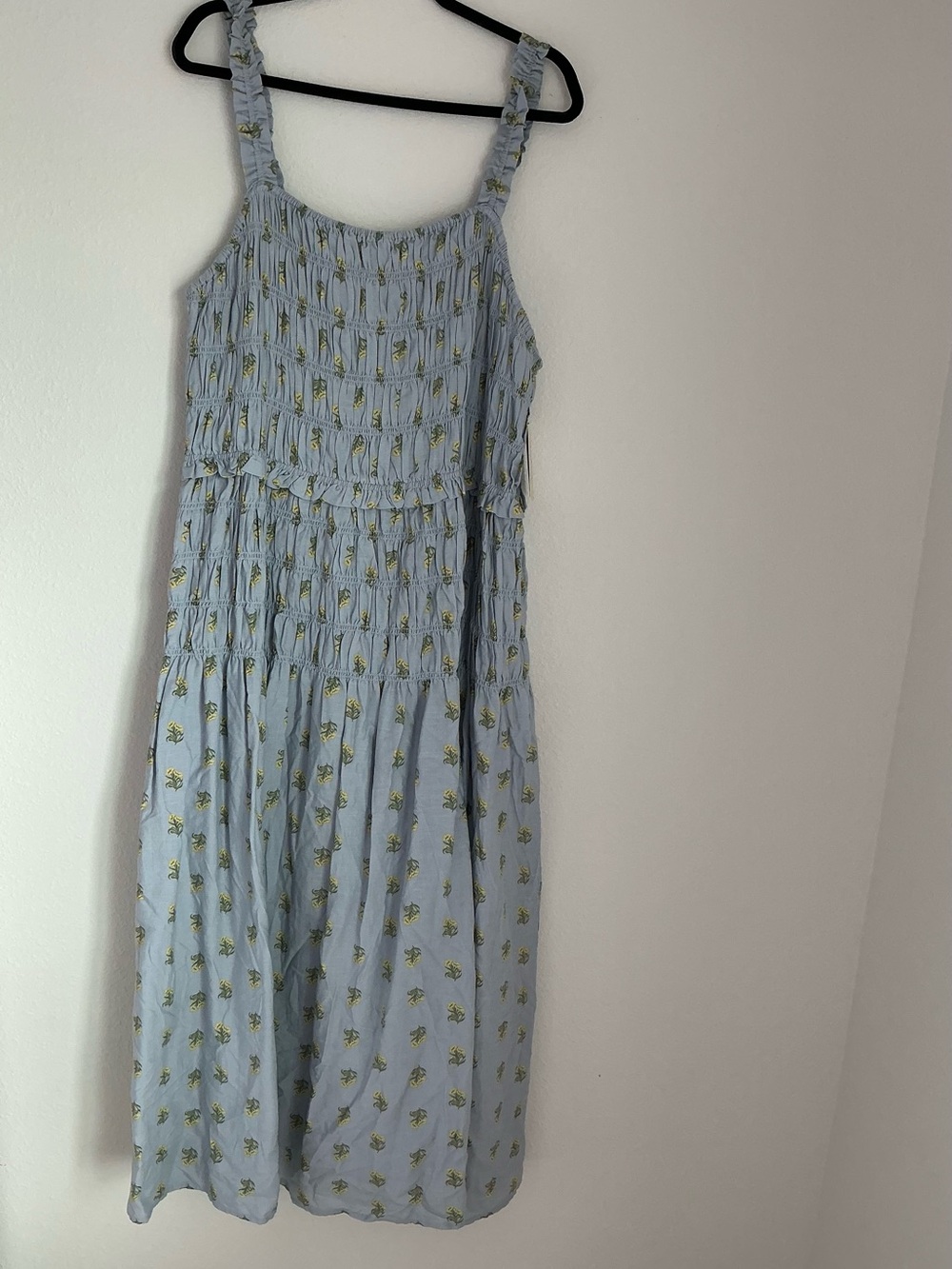 Universal Thread Light Blue Floral Smocked Sundress